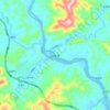 古水镇 topographic map, elevation, terrain