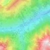 Hinterglemm topographic map, elevation, terrain