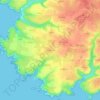 Kervilahouen topographic map, elevation, terrain