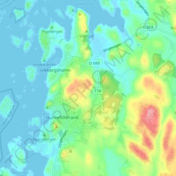 Svenseröd topographic map, elevation, terrain