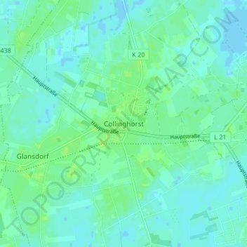Collinghorst topographic map, elevation, terrain