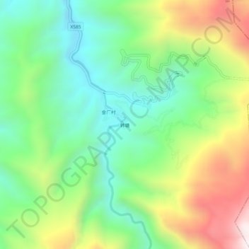 转塘 topographic map, elevation, terrain