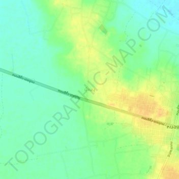 Ban Bu topographic map, elevation, terrain