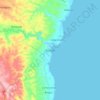 Borbon topographic map, elevation, terrain