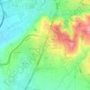 Çagllavicë (Prishtinë) topographic map, elevation, terrain