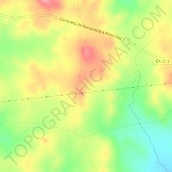 Pitera topographic map, elevation, terrain
