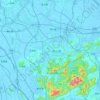 Zhongshan topographic map, elevation, terrain