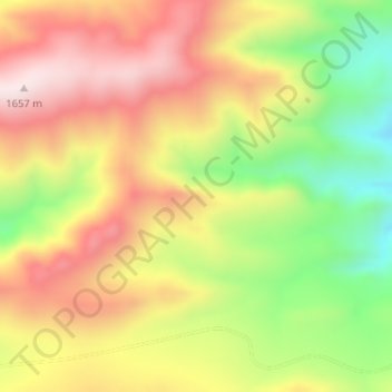 Cape Fold Mountains topographic map, elevation, terrain