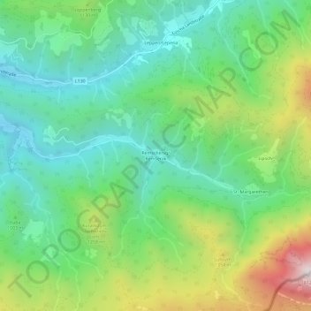Remschenig topographic map, elevation, terrain