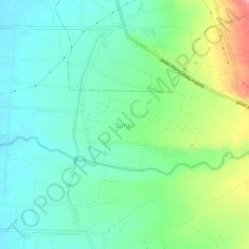 Sunju topographic map, elevation, terrain