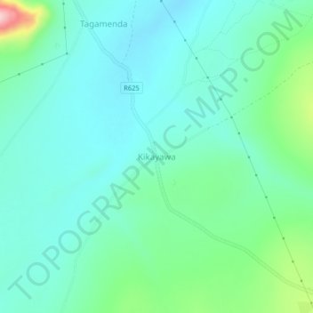 Kikayawa topographic map, elevation, terrain
