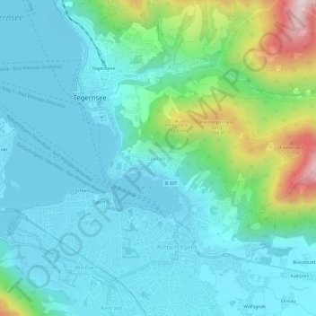 Leeberg topographic map, elevation, terrain