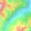 Très les Pierres topographic map, elevation, terrain