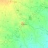 Nalgonda topographic map, elevation, terrain