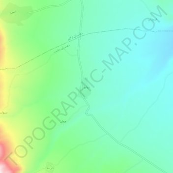 Tuli topographic map, elevation, terrain