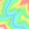 党坝 topographic map, elevation, terrain