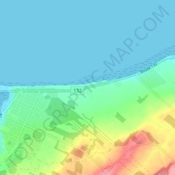 Poncheville topographic map, elevation, terrain