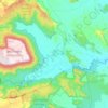 Phu Kradueng topographic map, elevation, terrain