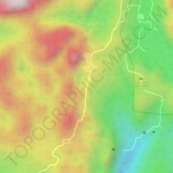 Ban Ja Bo topographic map, elevation, terrain