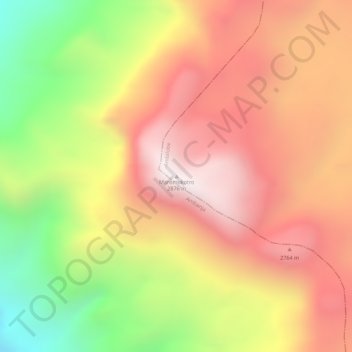 Maromokotro topographic map, elevation, terrain