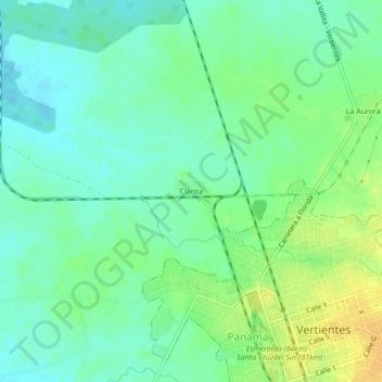Clarita topographic map, elevation, terrain