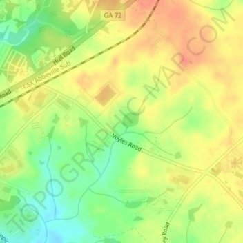 Dupont Dam topographic map, elevation, terrain