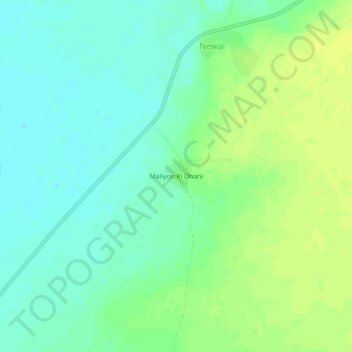 Maliyon Ki Dhani topographic map, elevation, terrain