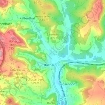 Lehm topographic map, elevation, terrain