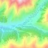 Ushguli topographic map, elevation, terrain