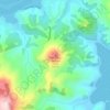 Hereweka / Harbour Cone topographic map, elevation, terrain