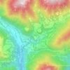 Prade topographic map, elevation, terrain