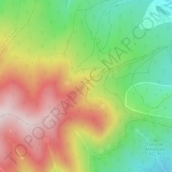 Fuente El Salz topographic map, elevation, terrain
