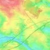 Les Brules topographic map, elevation, terrain