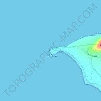 La Chocolatera topographic map, elevation, terrain