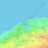Havana topographic map, elevation, terrain