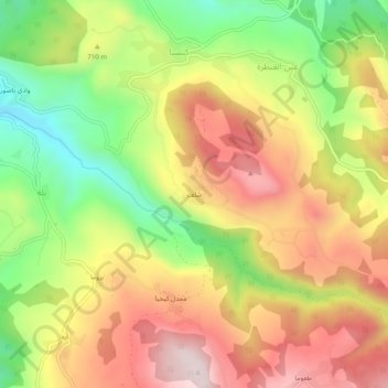 Shalaf topographic map, elevation, terrain