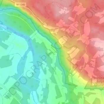 Bauseröd topographic map, elevation, terrain