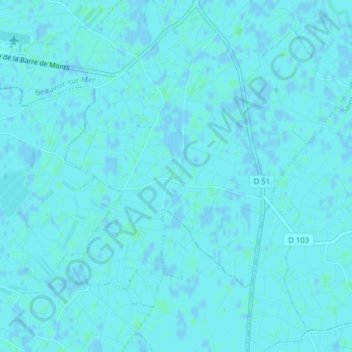 Le Cabot topographic map, elevation, terrain