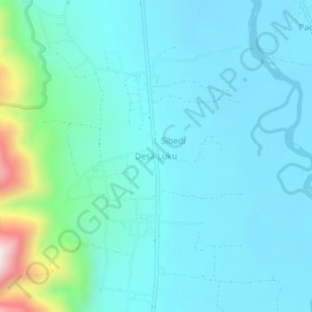 Desa Luku topographic map, elevation, terrain
