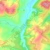 Beauvoir-sur-Sarce topographic map, elevation, terrain