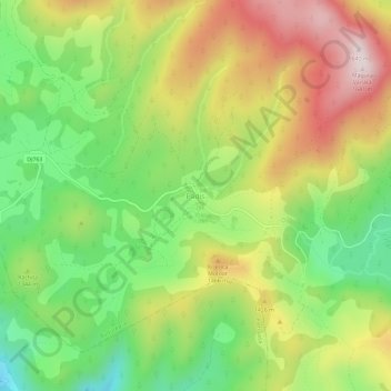Padiș topographic map, elevation, terrain