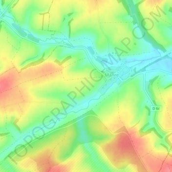 Sur les Haies topographic map, elevation, terrain