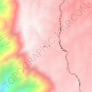 آل معلوي topographic map, elevation, terrain