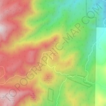 Duffield topographic map, elevation, terrain