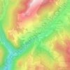 Le Crinaz topographic map, elevation, terrain