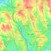 Tunstall topographic map, elevation, terrain