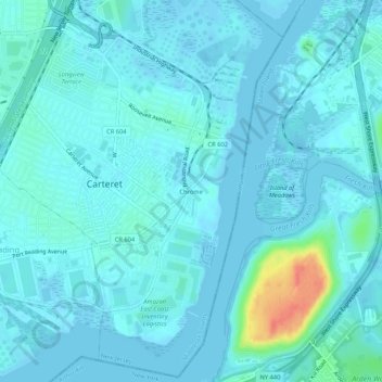 Chrome topographic map, elevation, terrain