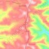 Linha Sete topographic map, elevation, terrain