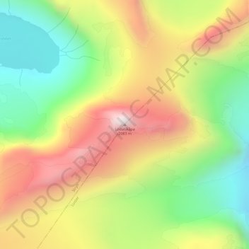 Lodalskåpa topographic map, elevation, terrain