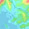 和曲 topographic map, elevation, terrain